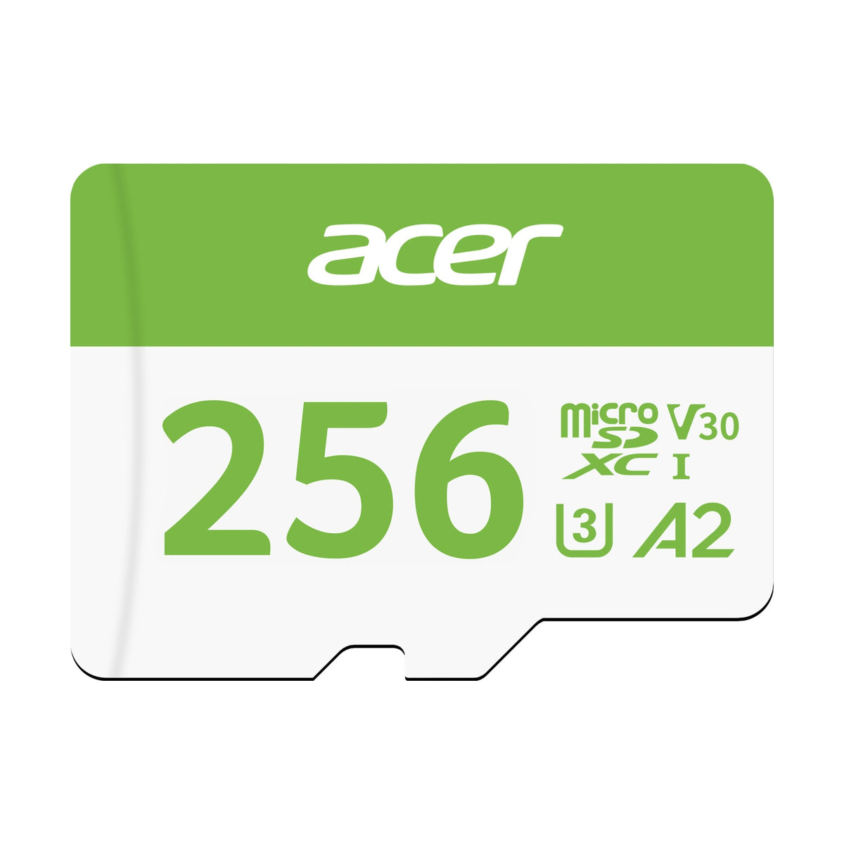 Tarjeta de Memoria microSDXC Acer MSC300 256 GB UHS-I V30 A2 Clase 10 lectura 160 MB/s (BL.9BWWA.323)
