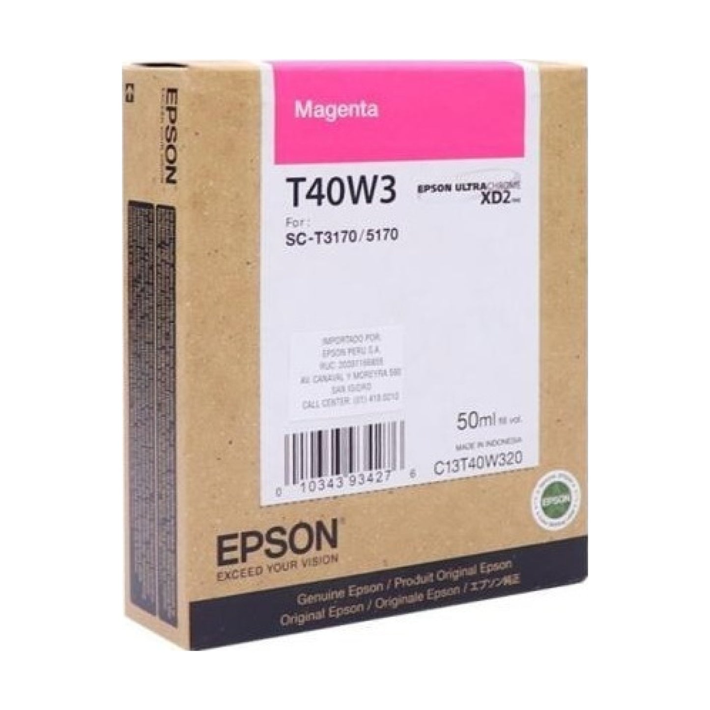 Cartucho EPSON UltraChrome XD2