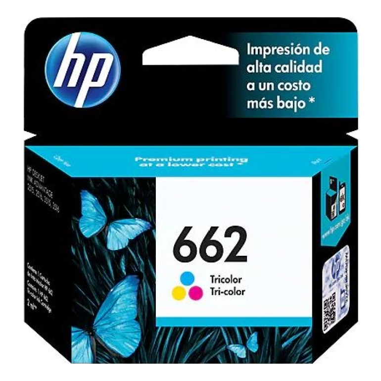 Cartucho de Tinta HP Original 662 Cian – Para DeskJet 2130, DeskJet 3630, DeskJet 3636 (CZ104AL)