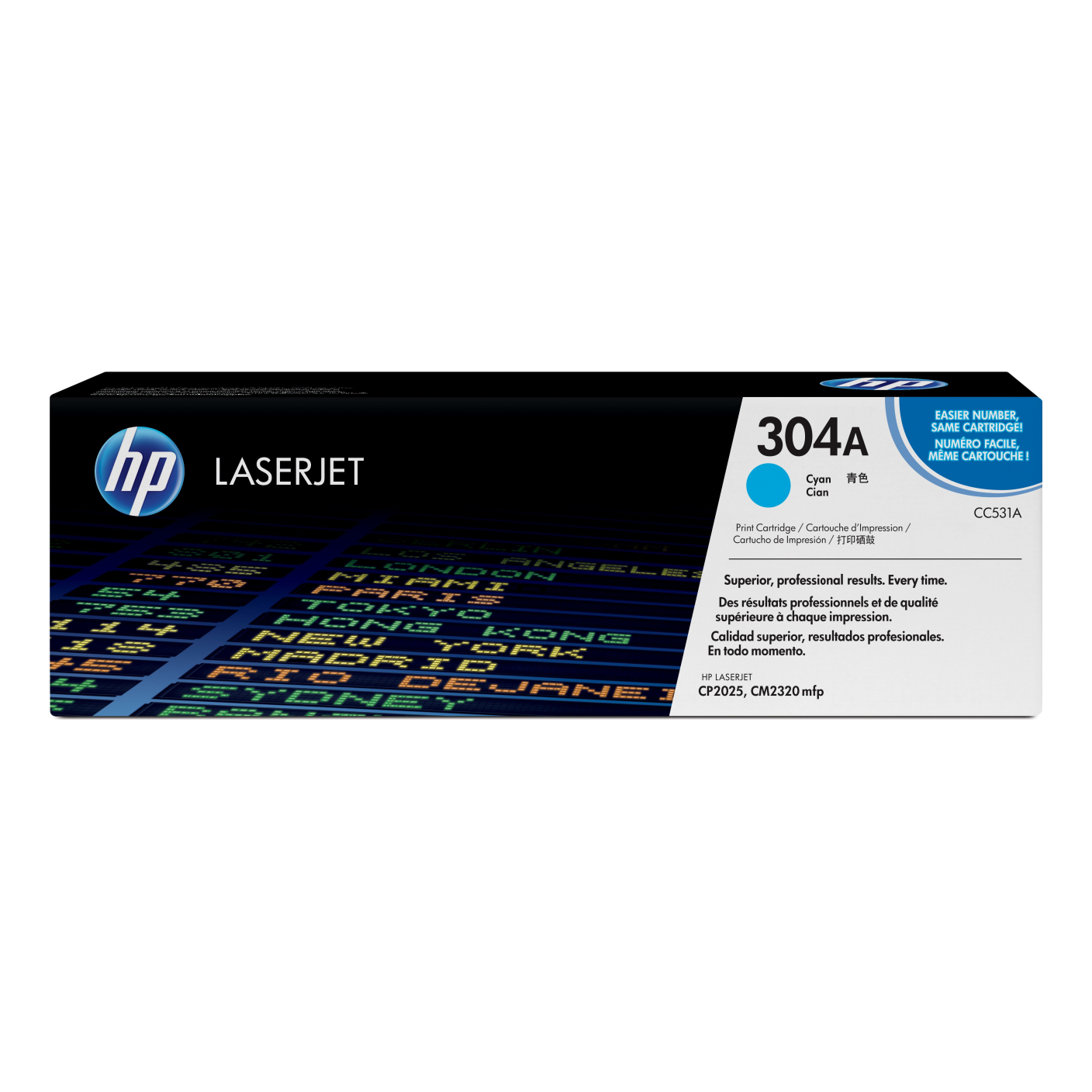 Tóner HP Original 304A Cian – Para CP2025, CM2320, CP2025 (CC531A)