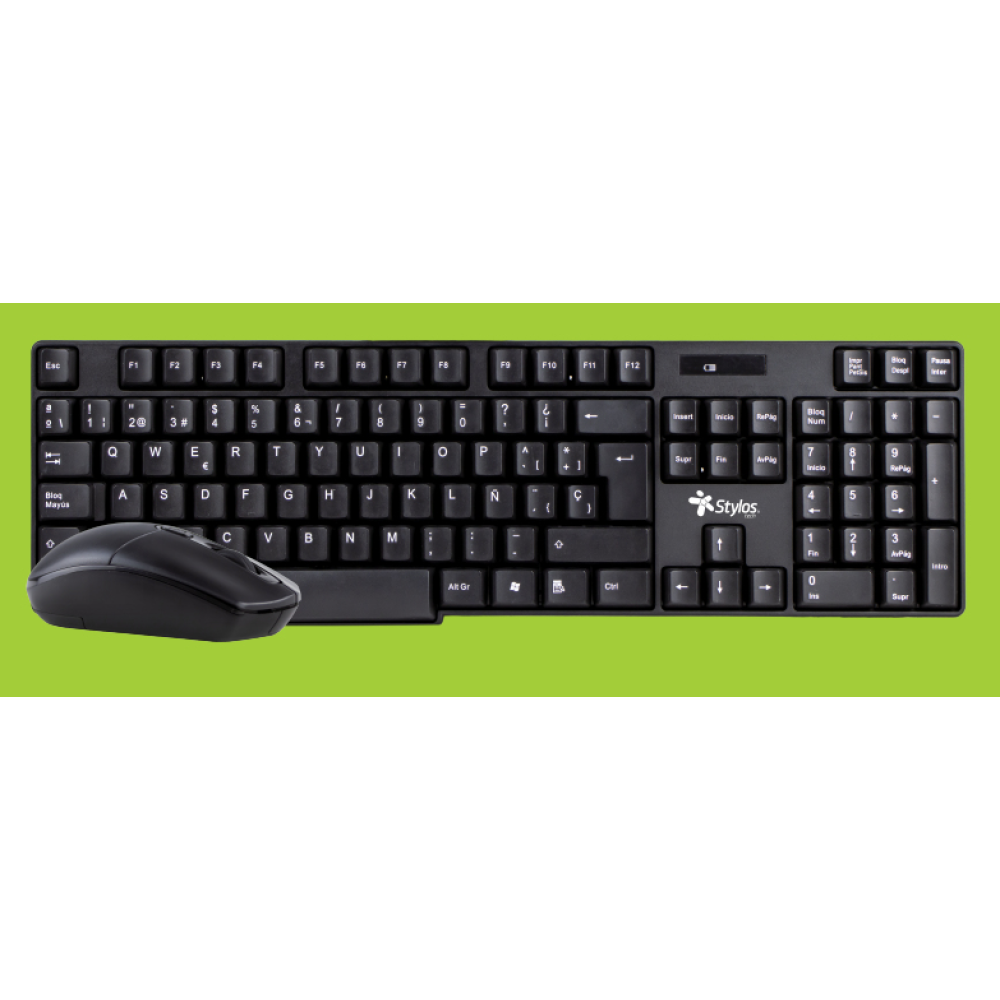 KIT MOUSE Y TECLAD Stylos STPKTM3B