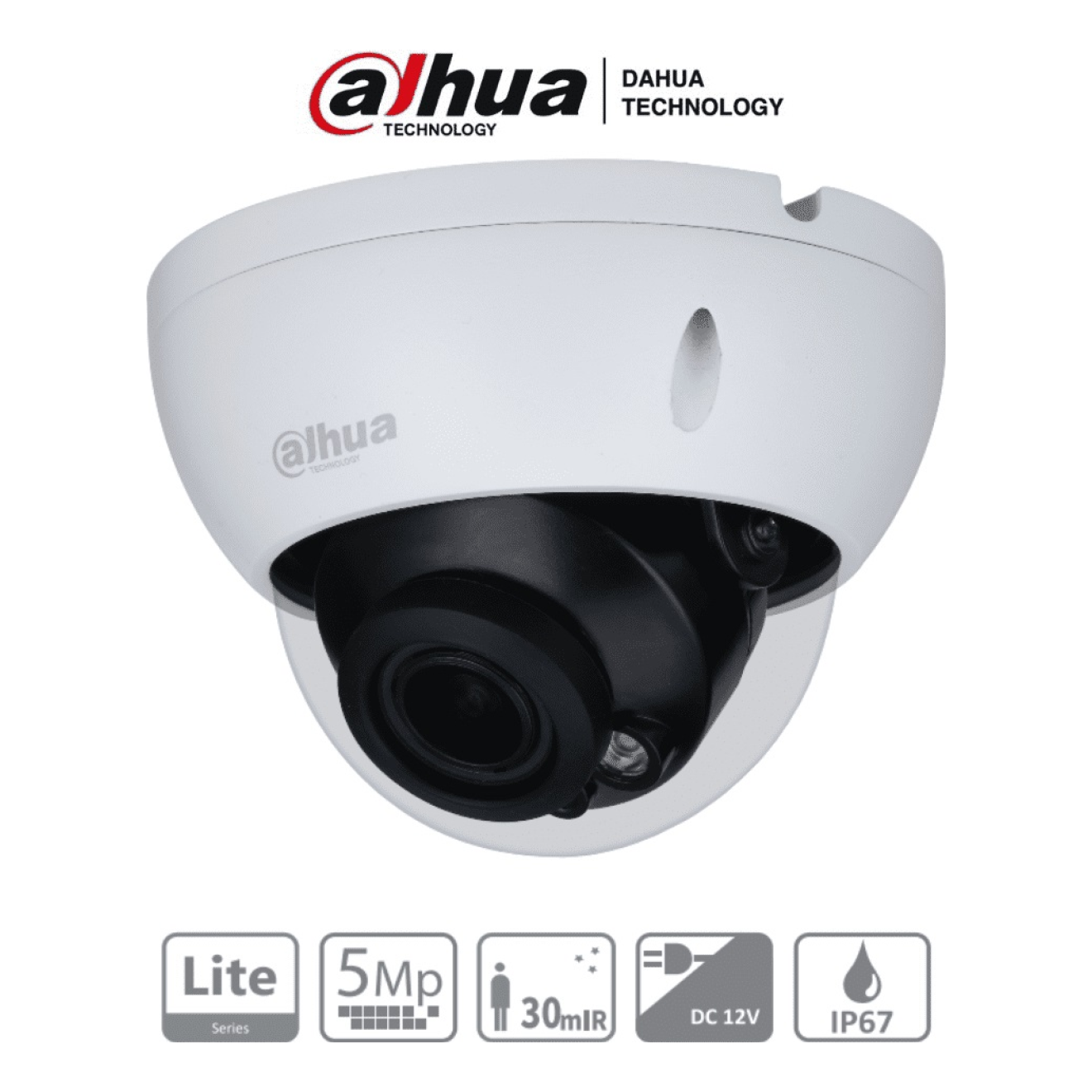 Cámara Domo Dahua Technology DH-HAC-HDBW1500RN-Z-2712-S2