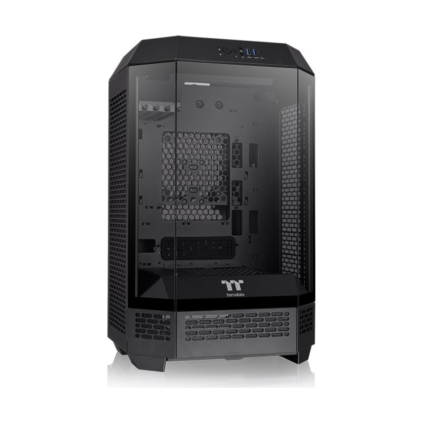 Gabinete Gaming Thermaltake The Tower 300 Micro-ATX/Mini-ITX con Vidrio Templado, 2 Ventiladores, Negro (CA-1Y4-00S1WN-00)