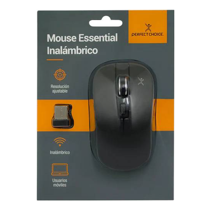Mouse PERFECT CHOICE PC-044758 óptico 1600 DPI 3 botones Negro