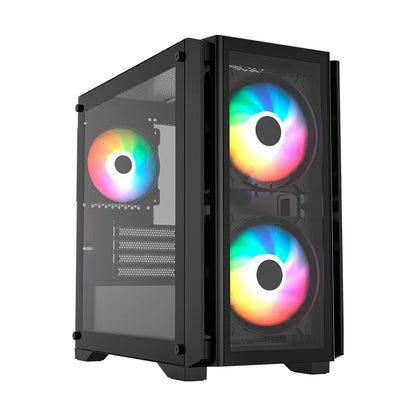 Gabinetes Gaming Balam Rush Carbono Crystal 4000C Legend Series