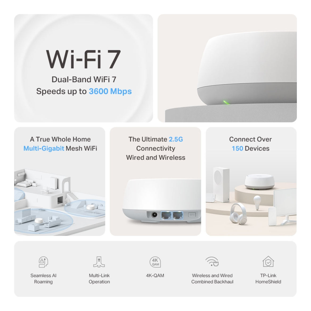 Routers Mesh TP-LINK DECO BE25(3-PACK)