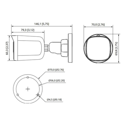 Cámara Bala Análoga Dahua Technology DH-HAC-B1A21N-U
