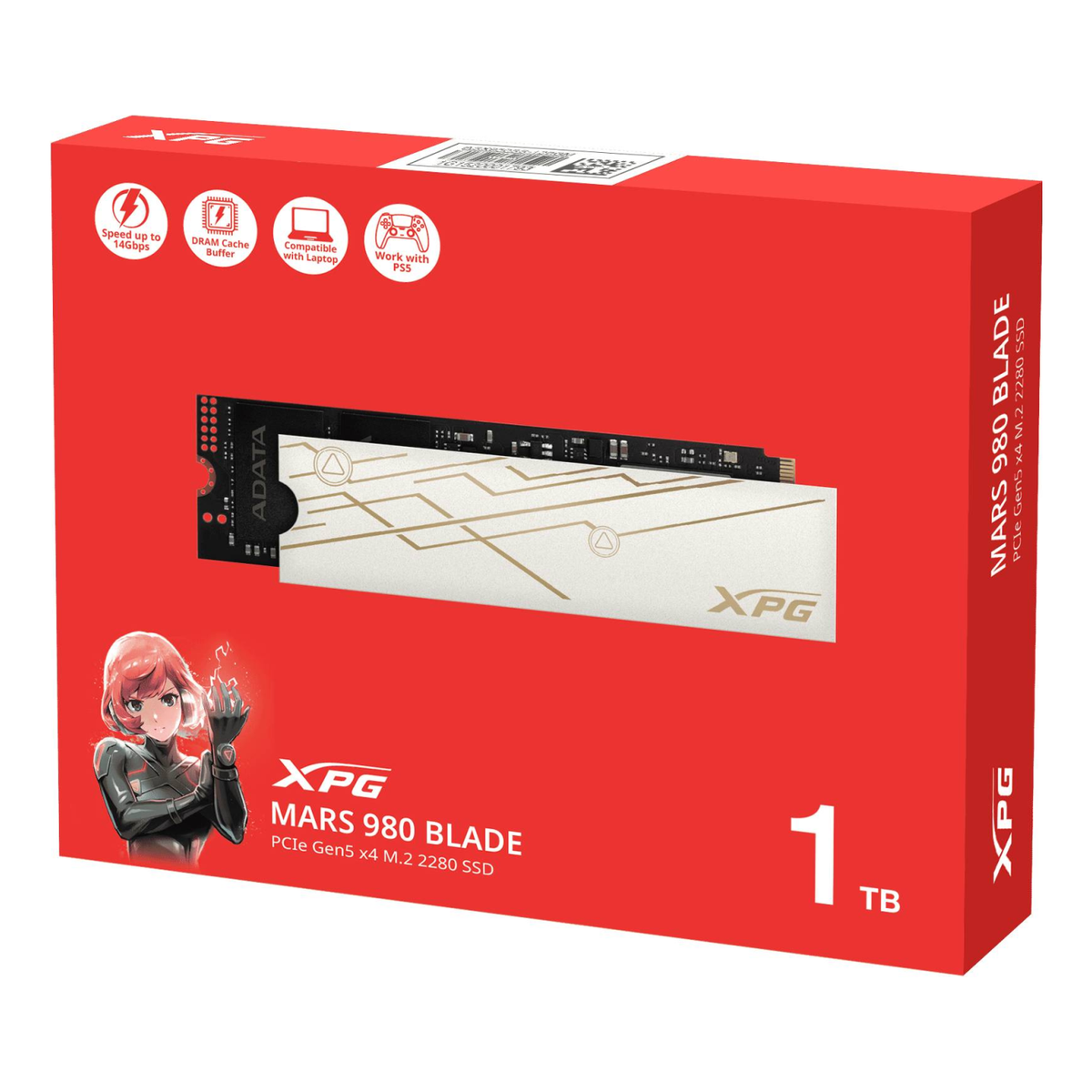 SSD M.2 2280 ADATA Mars 980 Blade 1 TB PCIe 5.0 x4 (SMAR-980B-1TCS)