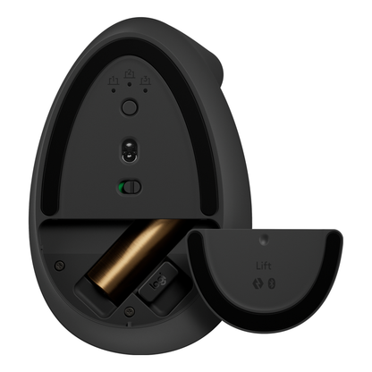 Mouse Logitech LIFT VERTICAL Bluetooth/2.4 GHz óptico 4000 DPI 6 botones ergonómico Grafito (910-006466)