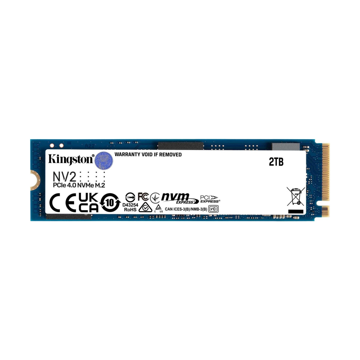 SSD M.2 2280 NVMe Kingston Technology NV2 2 TB PCIe 4.0 x4 3500/2800 MB/s (SNV2S/2000G)