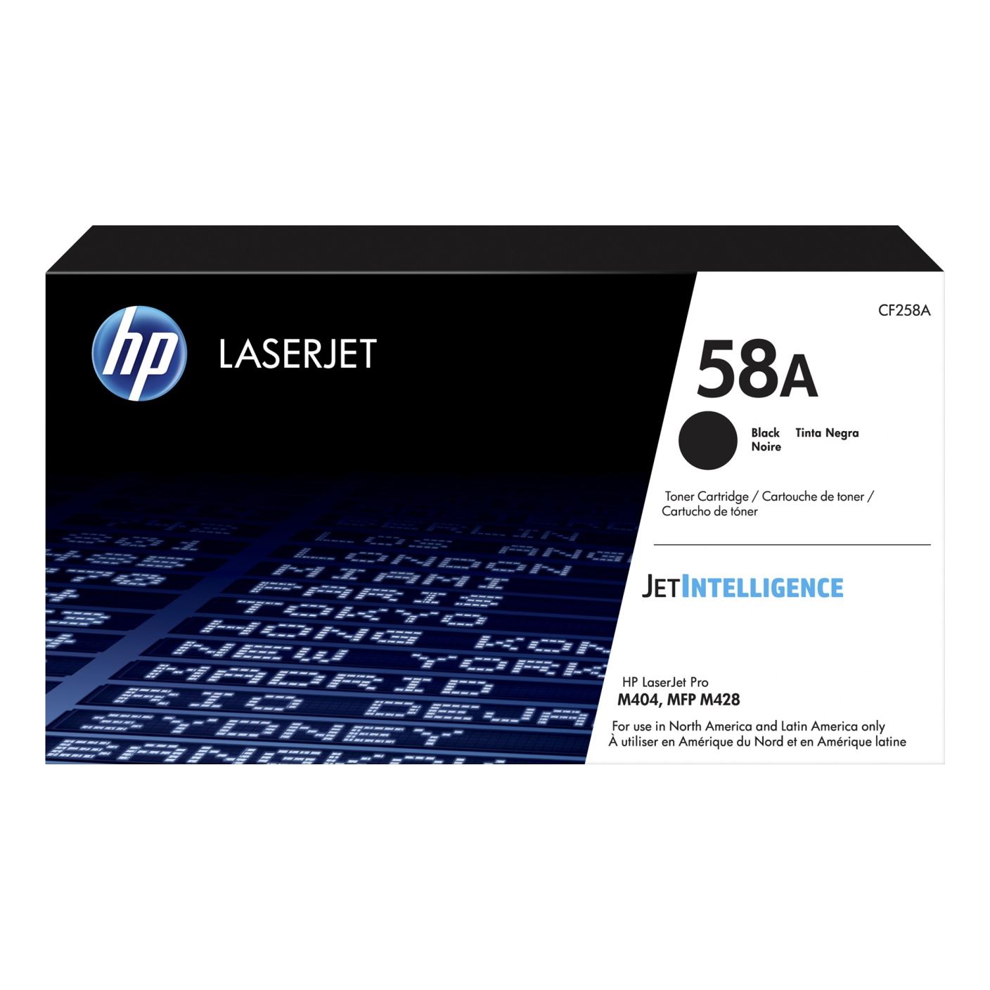 Tóner HP Original 58A Negro – Para LaserJet Pro M404, LaserJet Pro M428, LaserJet Pro M304 (CF258A)