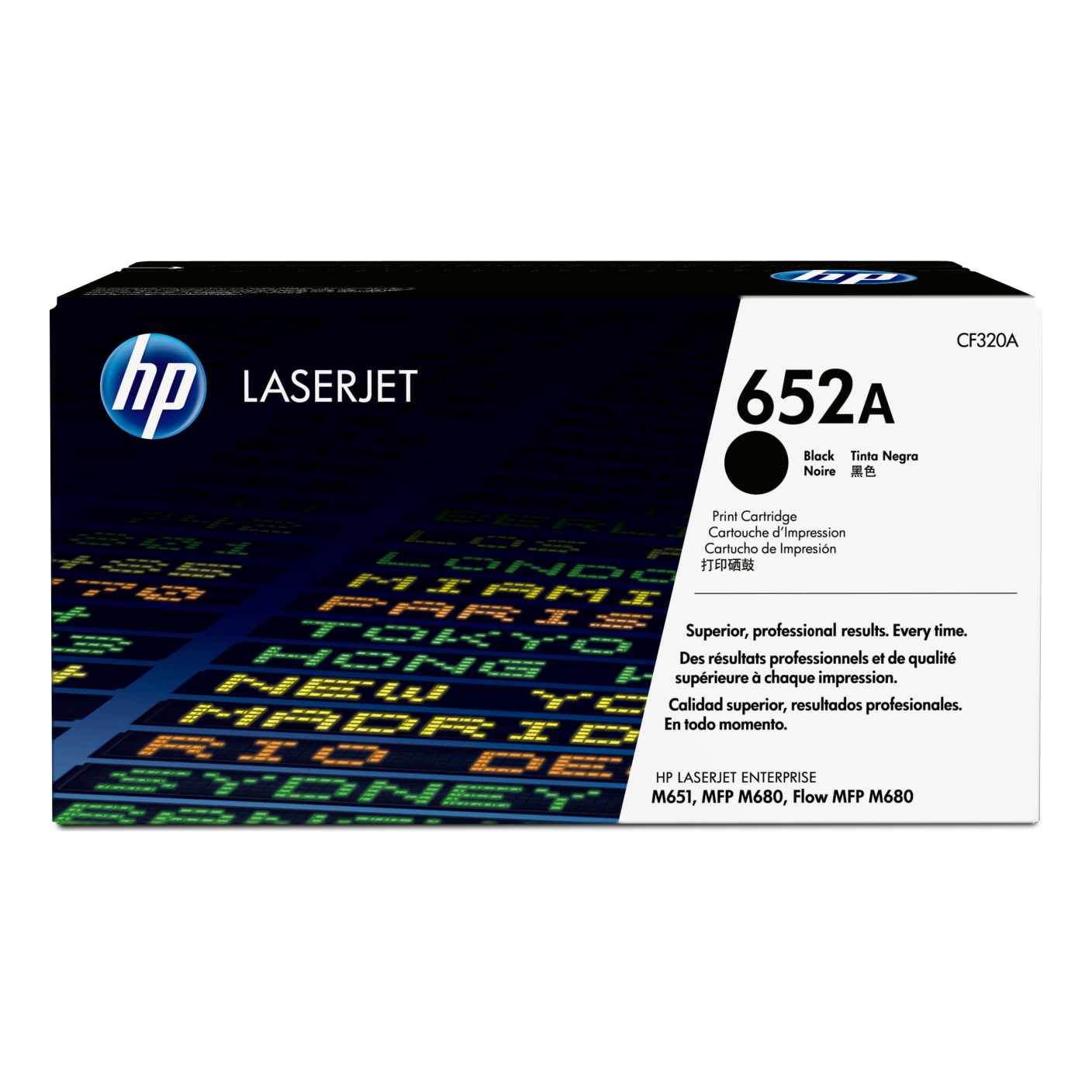 Tóner HP Original 652A Negro – Para LaserJet M680, LaserJet M651, LaserJet M680 (CF320A)