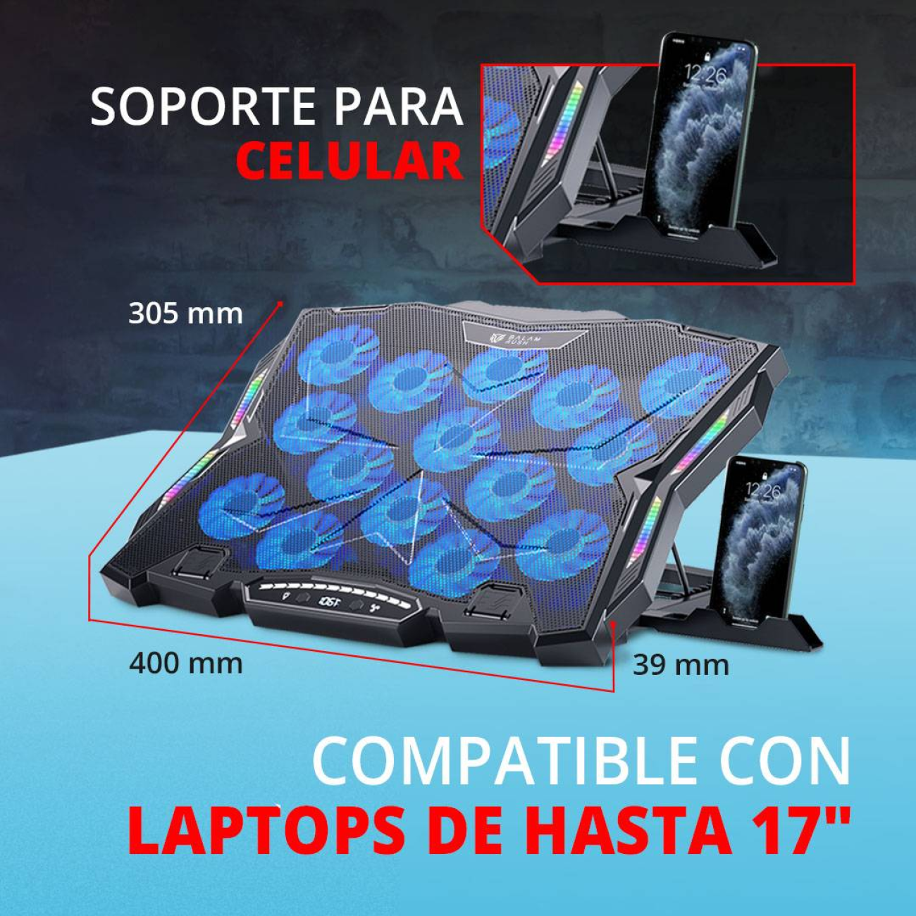 Bases Enfriadoras Balam Rush EF740