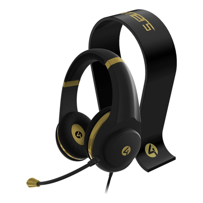 Auriculares 4Gamers XP-GOLDR-BLK-4G