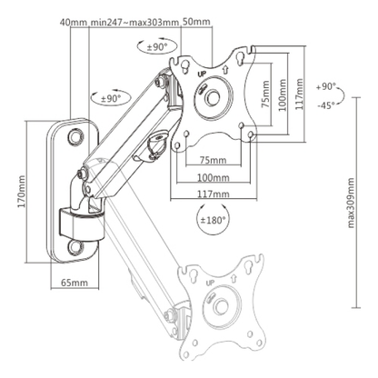 Soporte OVALTECH OVMP-S1727