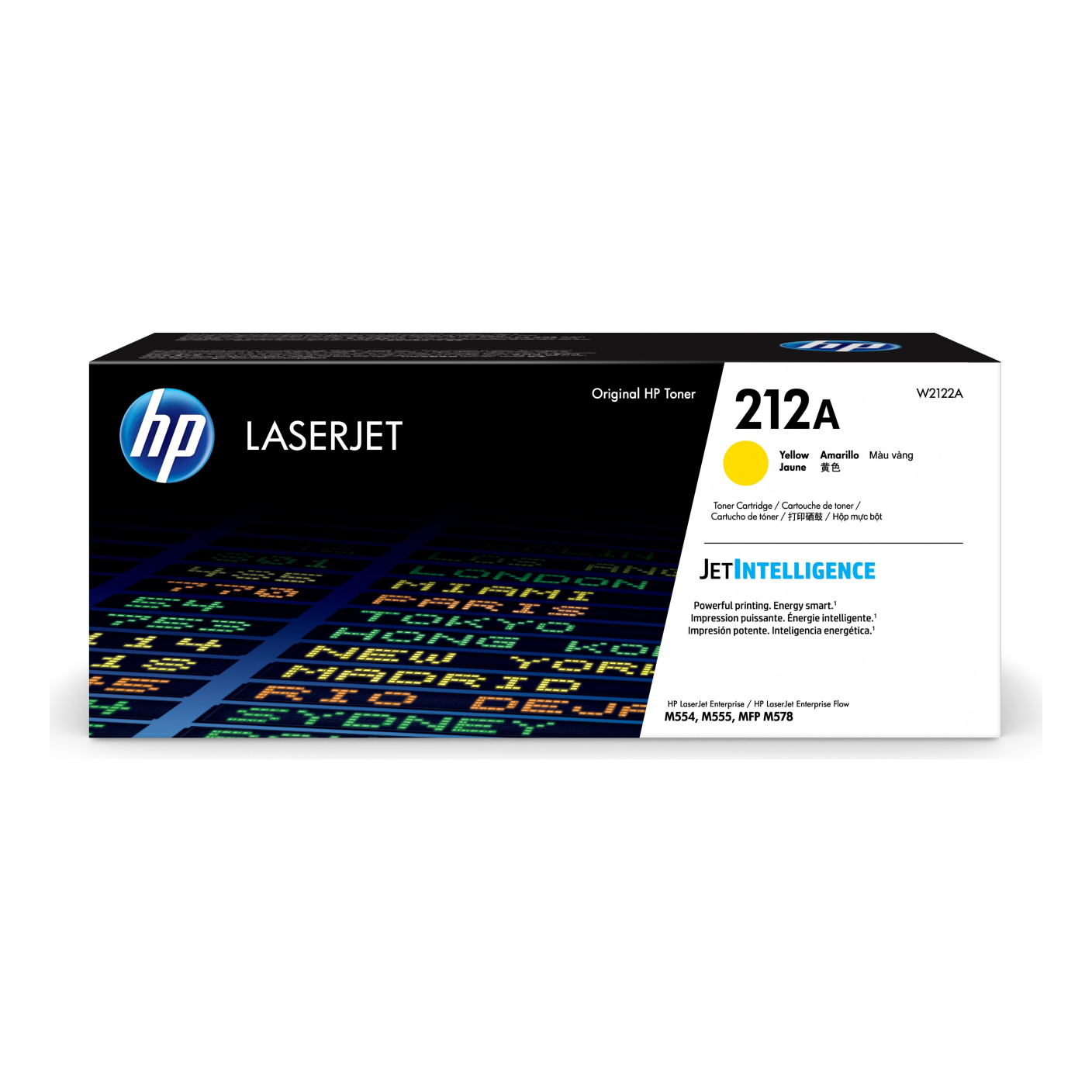 Tóner HP Original 212A Amarillo – Para LaserJet Pro M404dn, LaserJet Pro M404dw, LaserJet Pro M404n (W2122A)