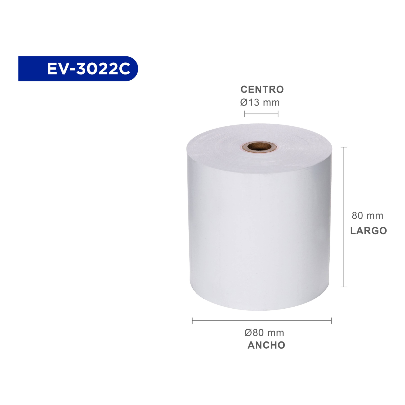 Rollos de papel EVOTEC EV-3022C