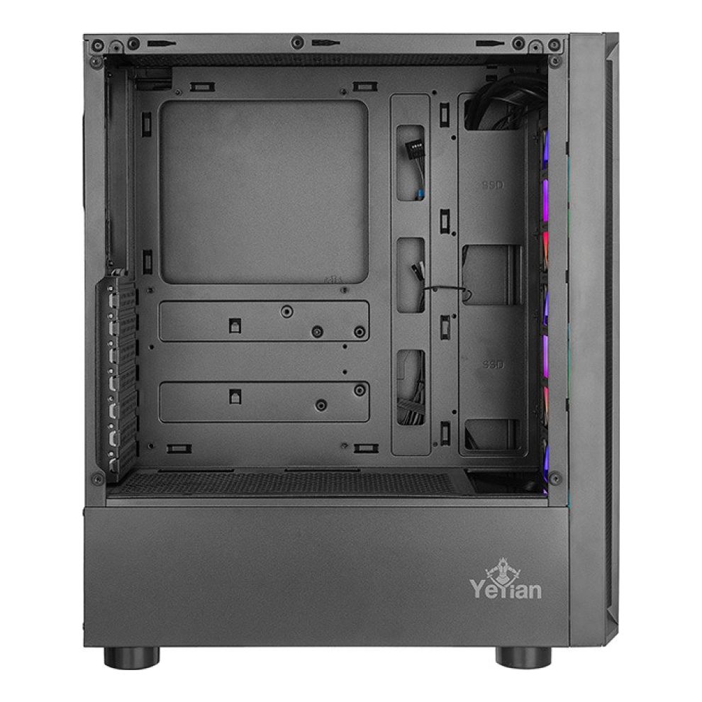 Gabinete Gaming Yeyian VENTLE MASTER 3 Ventiladores Negro (YCH-ATAB-01BK)