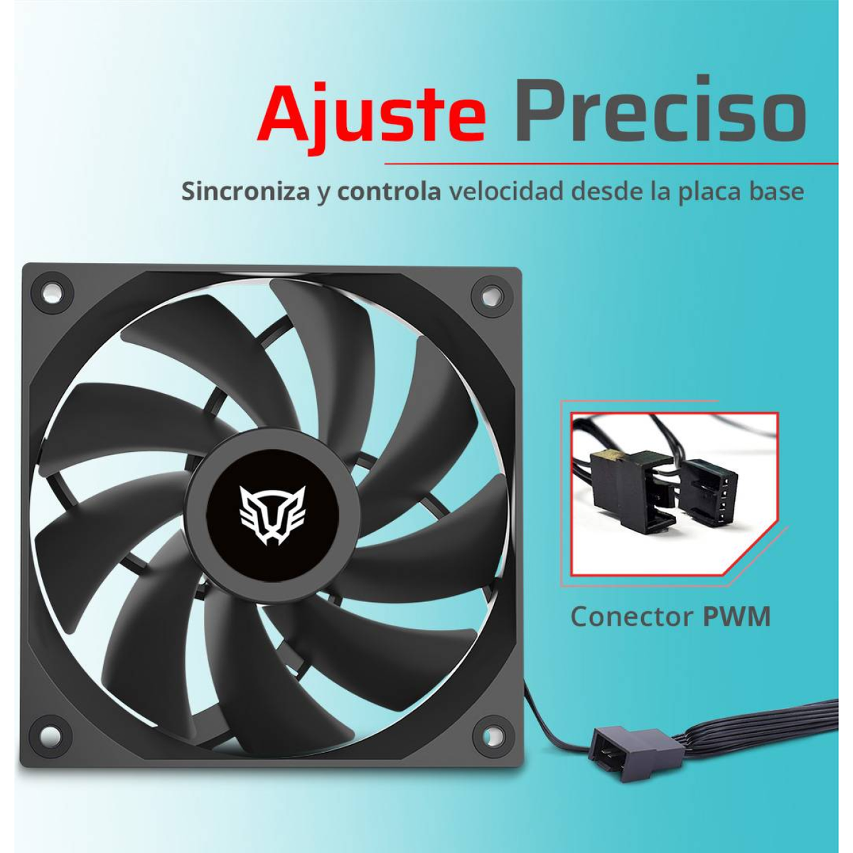 Ventilador Balam Rush Eolox Gaziar Pro EXG99 de 120 mm, 2000 RPM (BR-942188)