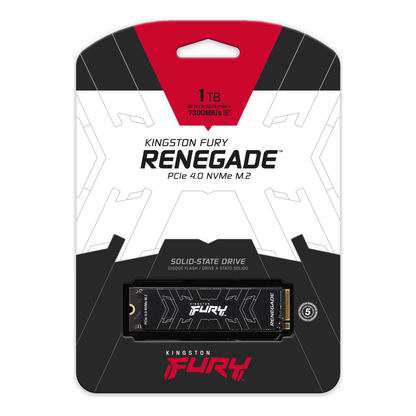 SSD M.2 2280 NVMe Kingston Technology Fury Renegade 1 TB PCIe 4.0 x4 hasta 7300 MB/s (SFYRS/1000G)