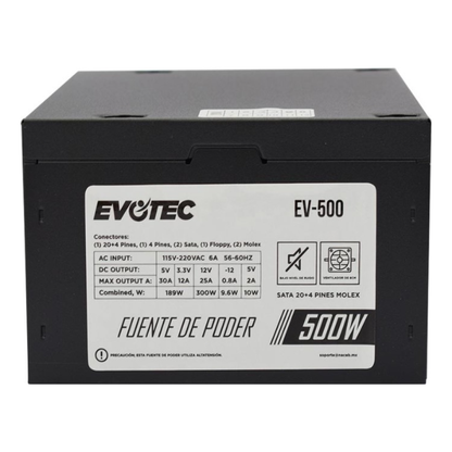 Fuente de Poder EVOTEC EV-500