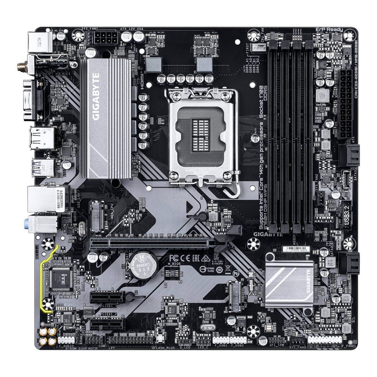 Motherboard Gigabyte B760M D3HP WIFI6 Socket LGA1700 Micro-ATX DDR5