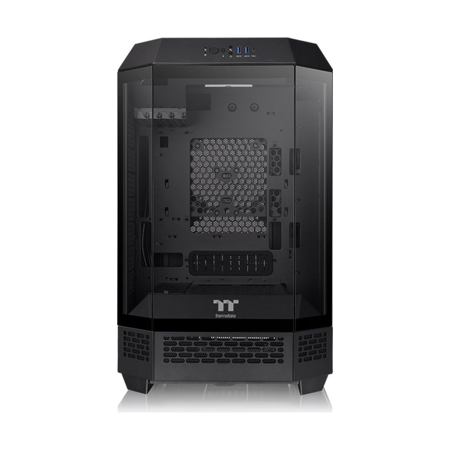 Gabinete Gaming Thermaltake The Tower 300 Micro-ATX/Mini-ITX con Vidrio Templado, 2 Ventiladores, Negro (CA-1Y4-00S1WN-00)