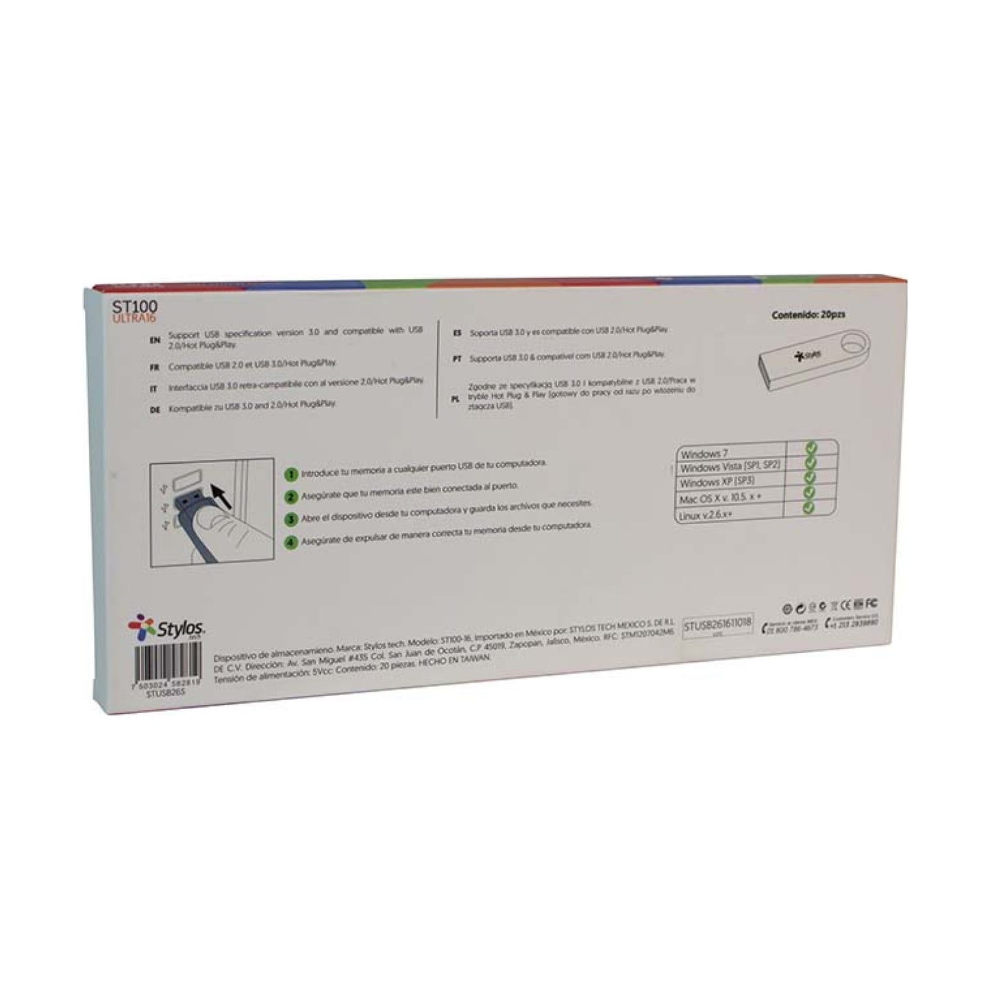 Memoria USB Stylos STUSB2016