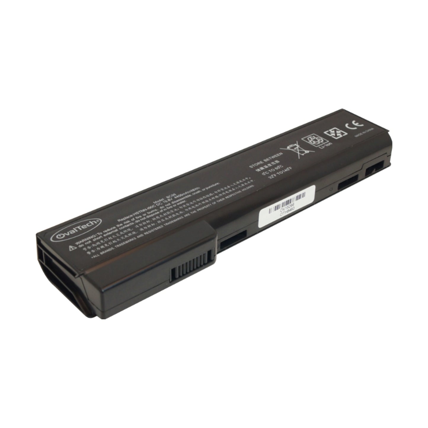 Bateria color Negro 6 Celdas OVALTECH para HP Elitebook 8460p, 6360B