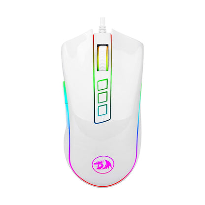 Mouse Gaming Redragon Cobra White Chroma Blanco (M711W)