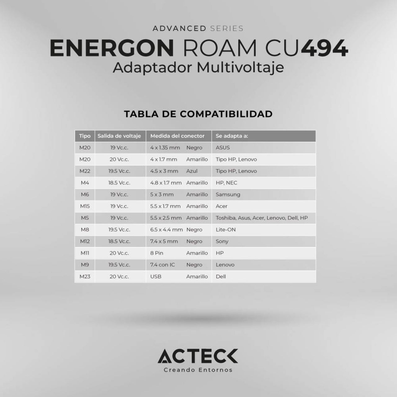 Cargador ACTECK CU494