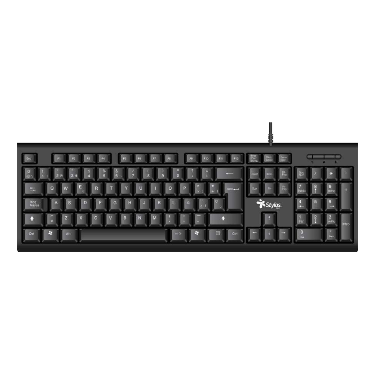 Kit de Teclado y Mouse  Stylos STPKTM4B