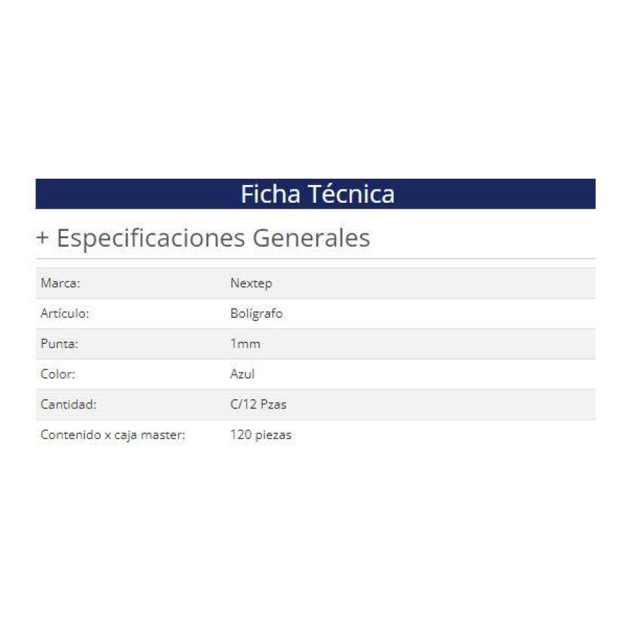 Boligrafo Nextep NE-060A