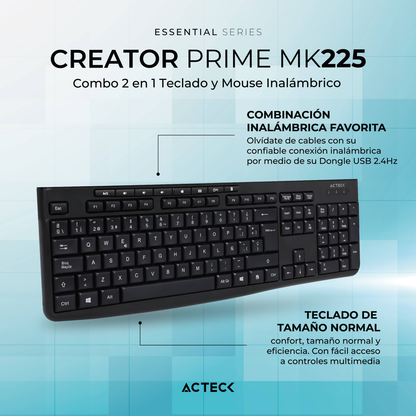Kits para Teclado y Mouse ACTECK Essential Series