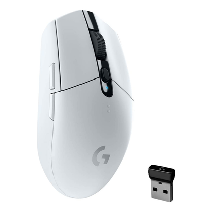 Mouse Gaming Logitech G305 inalámbrico 2.4 GHz óptico 12000 DPI 6 botones Negro, Blanco (910-005290)