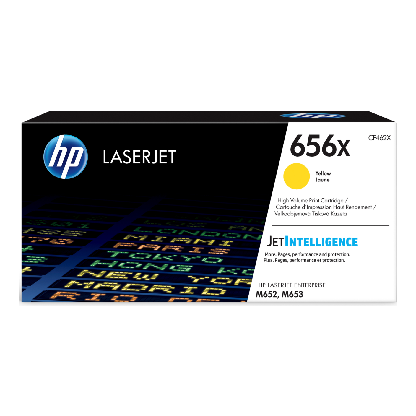Tóner HP Original 656X Amarillo – Para M652, M653, M681 (CF462X)