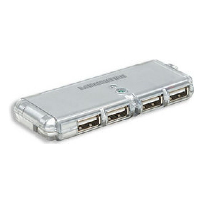 Hub USB MANHATTAN Hub de Bolsillo USB de Alta Velocidad 2.0 (160599)