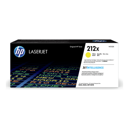 Tóner HP Original 212X Amarillo – Para LaserJet Pro M404, LaserJet Pro M428, LaserJet Pro M304 (W2122X)