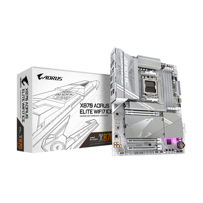 Motherboard Gigabyte X870 A ELITE WF7 ICE Socket AM5 ATX DDR5 Wi-Fi 7