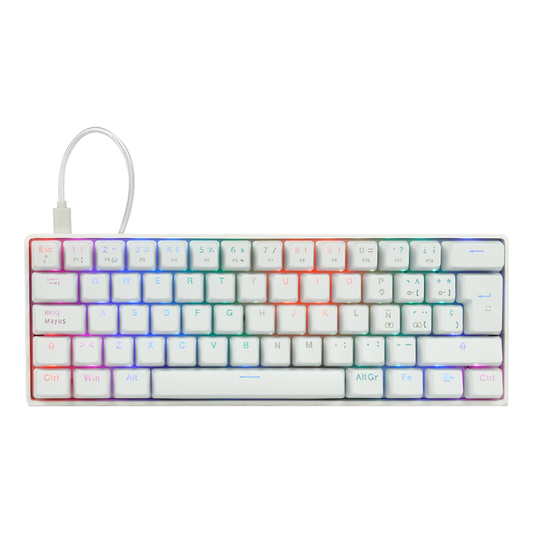 Teclado Mecánico GAME FACTOR KBG560-WH