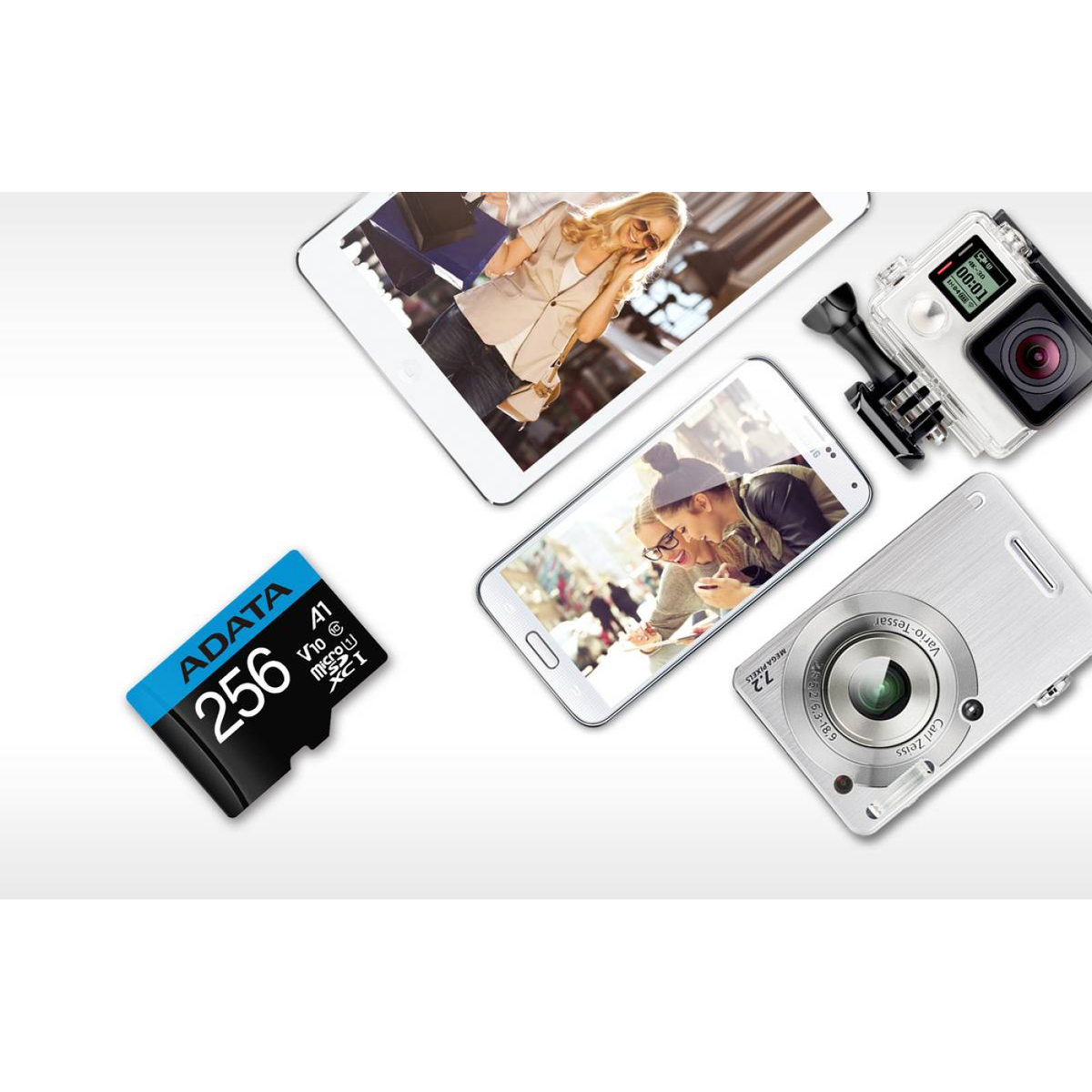 Tarjeta de Memoria microSDXC ADATA Premier 512 GB UHS-I A1 Clase 10 (AUSDX512GUICL10A1-RA1)