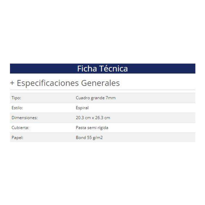 Cuaderno Nextep NE-007g