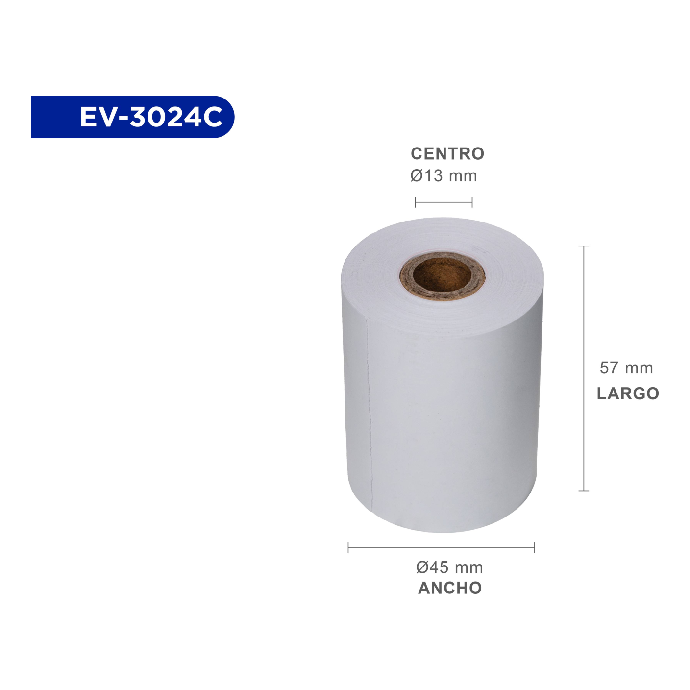 Rollos de papel EVOTEC EV-3024C