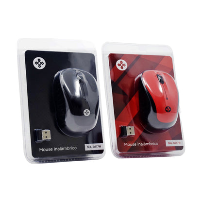 MINI MOUSE INALAMBRICO ROJO Naceb Technology NA-0117R