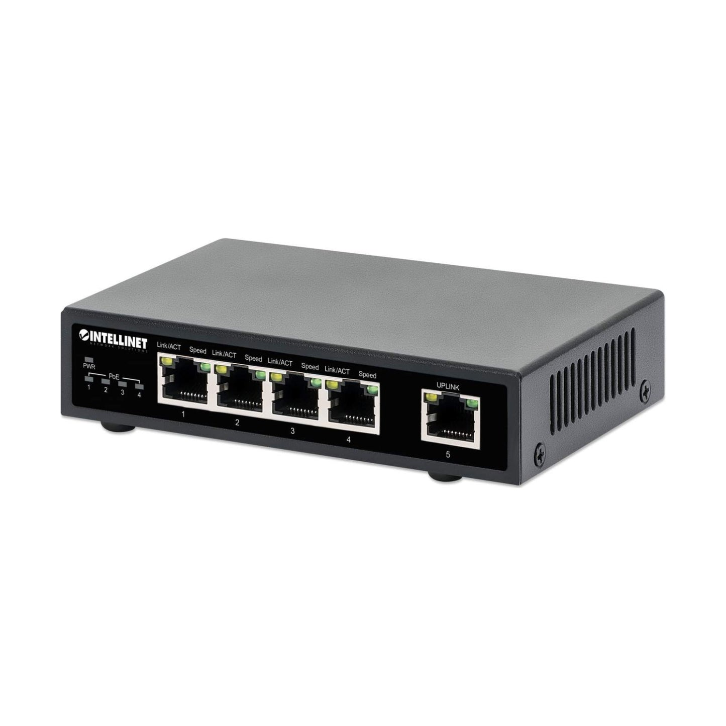 Switch PoE+ con 5 Puertos Gigabit INTELLINET 561839