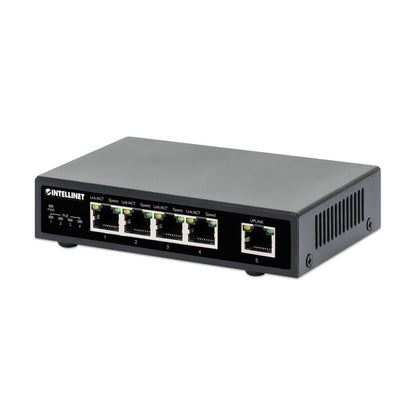 Switch PoE+ con 5 Puertos Gigabit INTELLINET 561839
