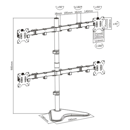 Soporte OVALTECH OVME-Q1332