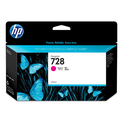 Cartucho de Tinta HP Original 728 Magenta – Para T730, T830, T930 (F9J66A)