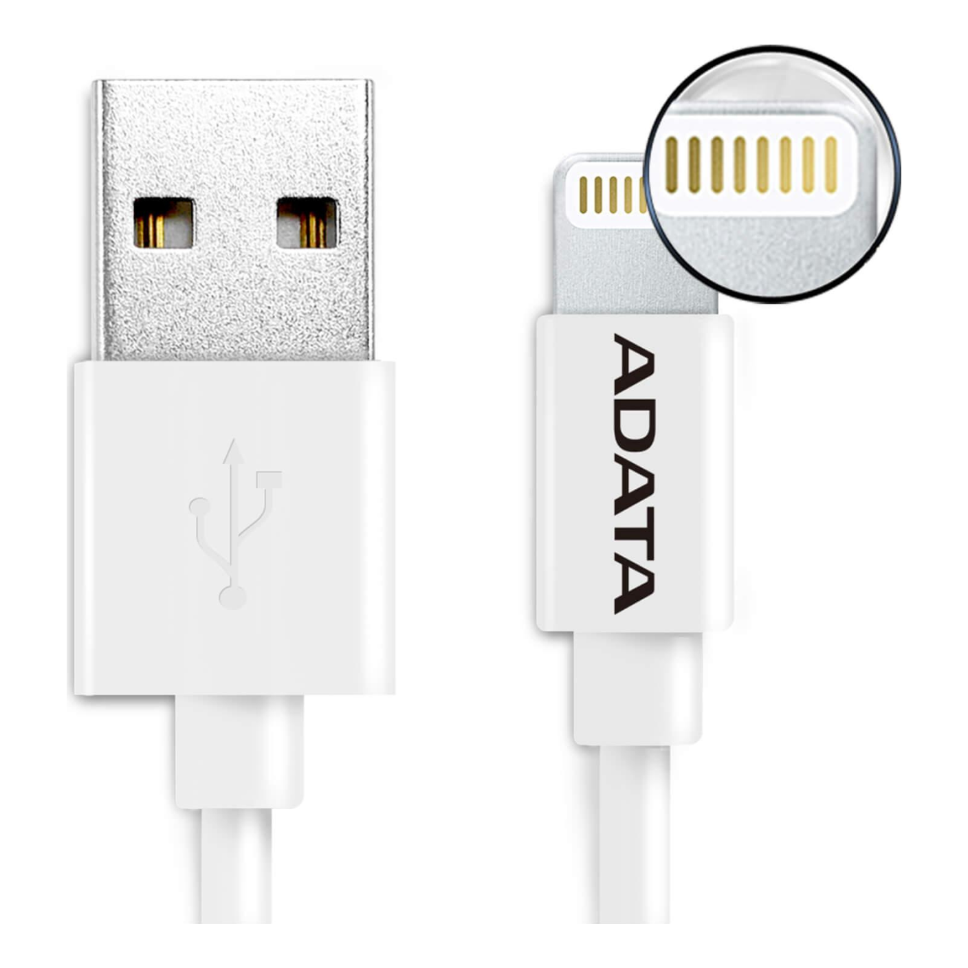 Cable Lightning ADATA AMFIPL-1M-CWH