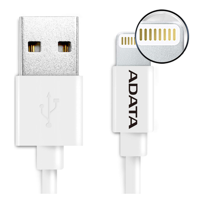 Cable Lightning ADATA AMFIPL-1M-CWH